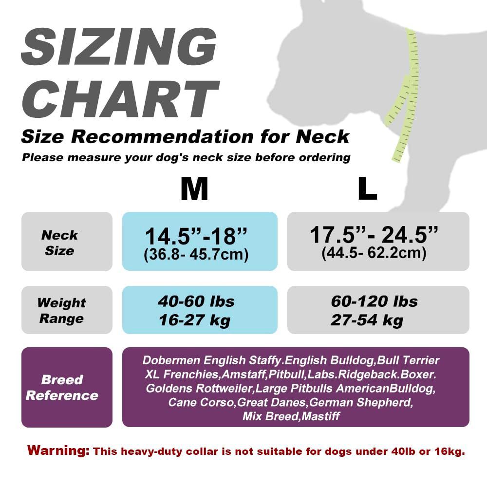 新品 TSPRO プレミアム ハンドル付き犬用首輪 調節可能な犬用首輪