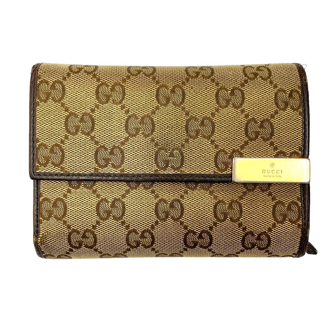 正規品良品⭐️グッチ財布】 GUCCIグッチ 折り財布 グッチロゴ