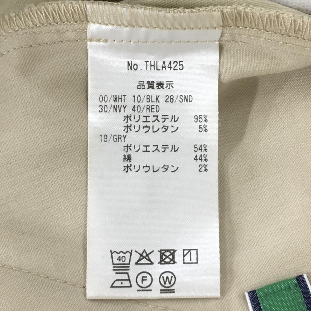 超美品】トミーヒルフィガーゴルフ スカート ベージュ×白 レディース L