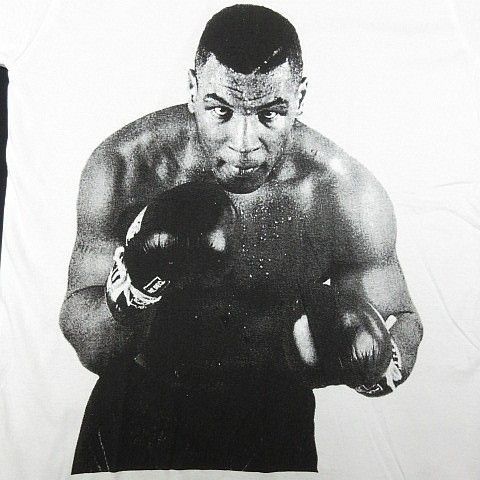 送料無料】新品 マイクタイソン Mike Tyson 半袖Tシャツ ボクシング アイアンマン 鉄人 メンズ コットン 白 綿100％ Sサイズ  □LBT20-145（2）6/09 - メルカリ