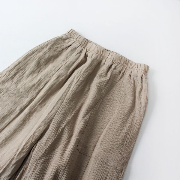 marble sud/マーブルシュッド【ワッシャー　シャーリングパンツ】フリル marble sud/マーブルシュッド【ワッシャーシャーリングパンツ