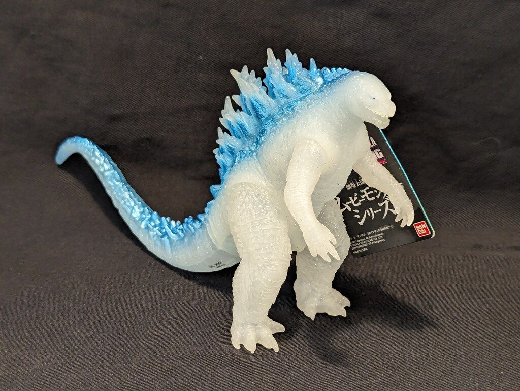 ゴジラ GODZLILLA ソフビ クリアラメメタブルー バンダイ ムービーモンスターシリーズ GODZILLA[2024
