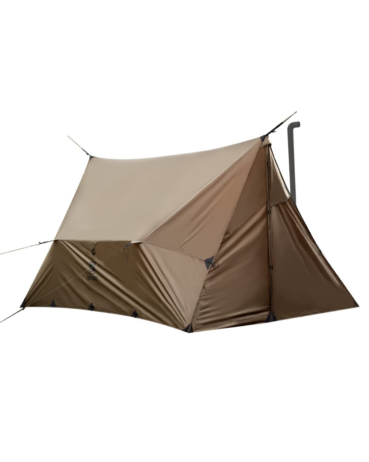 新着商品 フロアレスシェルター 2.0 ブラウン ROCDOMUSハンモックオーニング＆ホットテント 70Dナイロン生地 OneTigris
