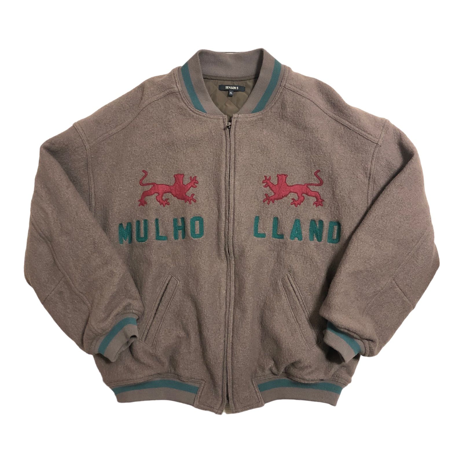 Yeezy season5 Mulholland Calabasas ボンバージャケット イタリア製　羊毛　XLサイズ　ピューマ　スカジャン　 ベトジャン　カニエ