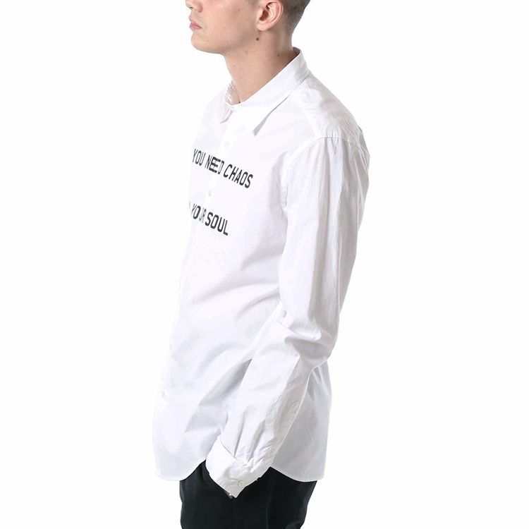 uniform experiment TAPOGRAPHY REGULAR COLLAR SHIRT／ユニフォームエクスペリメント SOPH. sophnet. fcrb ソフ 藤原ヒロシ fragment  uniform experiment TYPOGRAPHY REGULAR COLLAR SHIRT 長袖シャツ UE