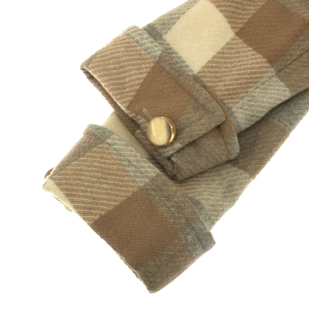 ジバンシィ ブロックチェックウールコート - メルカリ 