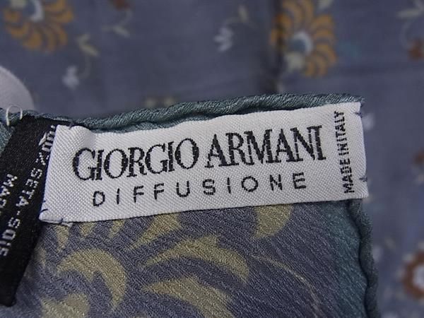 □美品□ GIORGIO ARMANI ジョルジオアルマーニ 花柄 シルク100% 大判