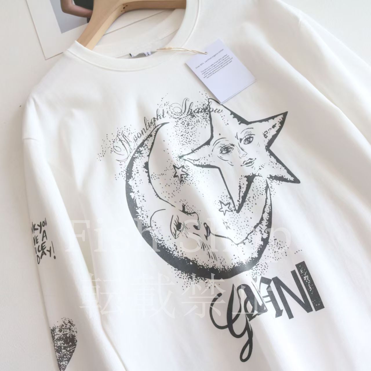 激安！特価品 新品未使用 GANNI アルファベットムーン星手のひらハート トップス
