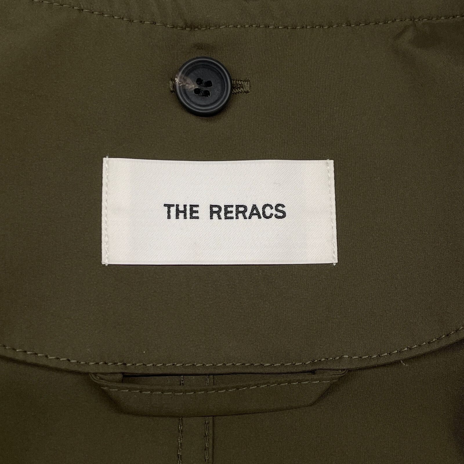 THE RERACS ミリタリーブルゾン THE RERACS ザ・リラクス 22AW ｶｰｷ ﾐﾘﾀﾘｰﾌﾞﾙｿﾞﾝｼﾞｯﾌﾟｱｯﾌﾟｼﾞｬｹｯﾄ