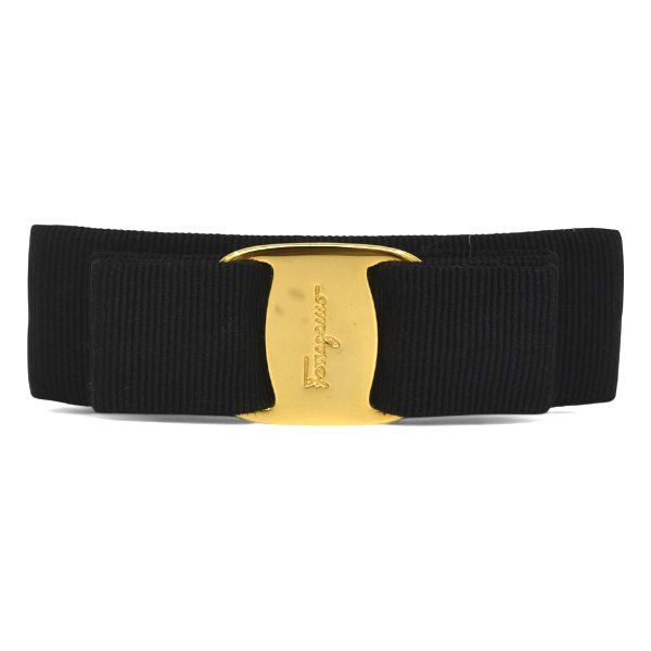 サルヴァトーレフェラガモ ヴァラリボン バレッタ 髪飾り