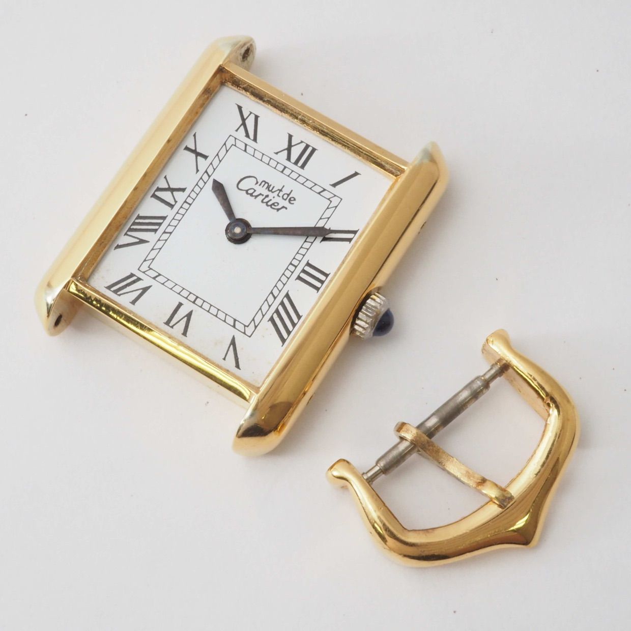 中古】銀無垢 カルティエ マストタンク Cal,2512-1 murt de Cartier ...