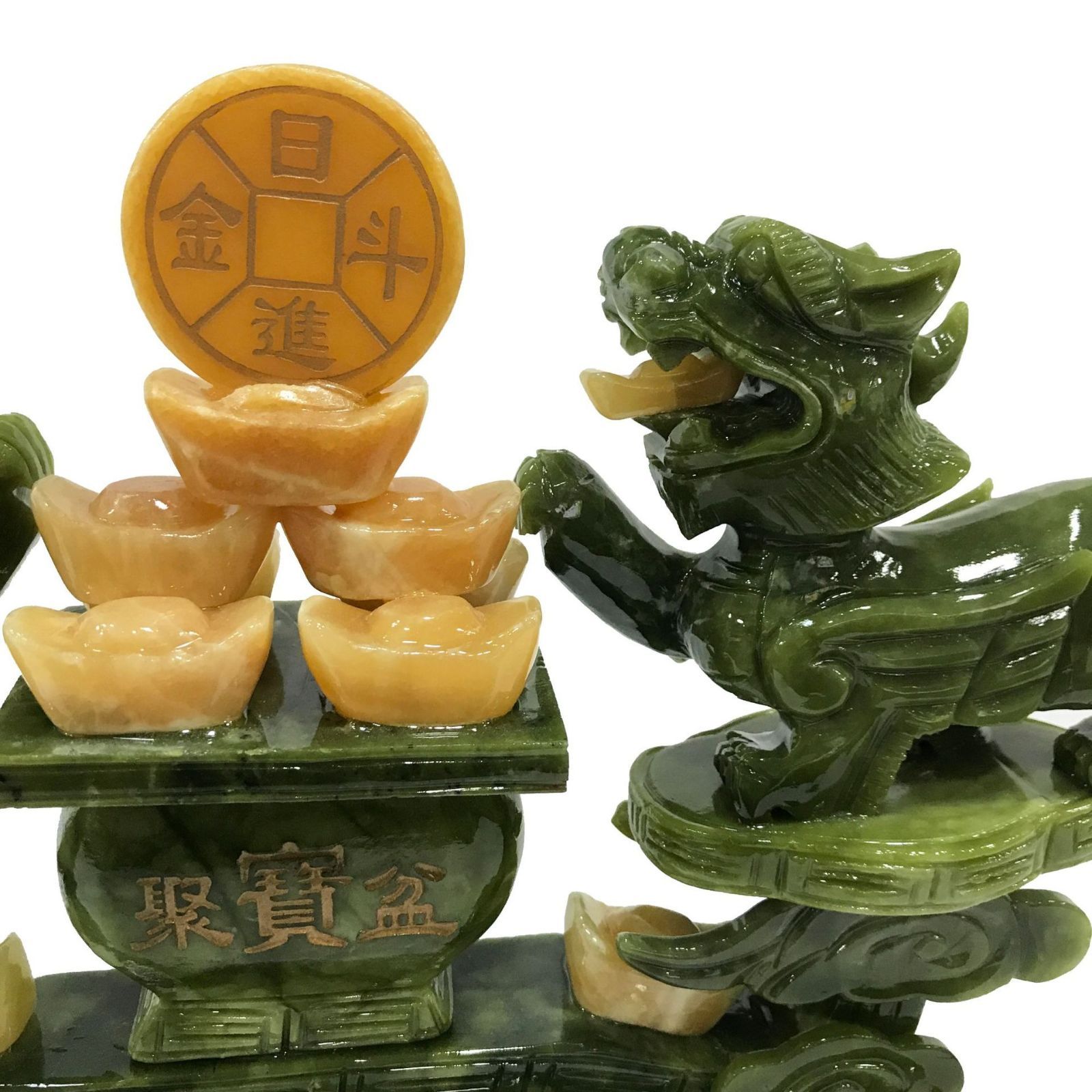 貔貅 ヒキュウ 銅製 ブルー 青 置物 オブジェ 2ペア 厄除け 縁起物