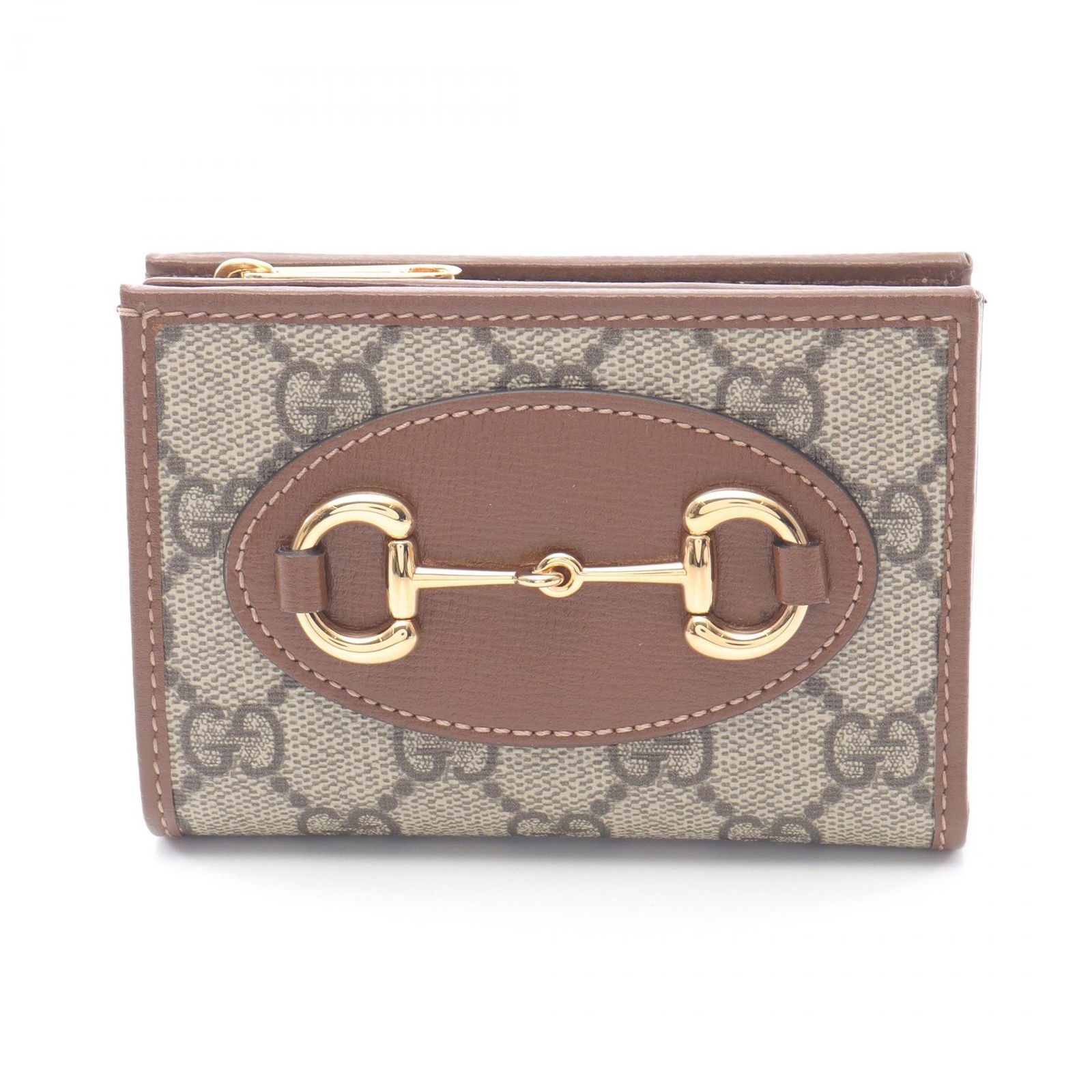 グッチ GUCCI 二つ折り長財布 ホースビット 1955 GGスプリーム