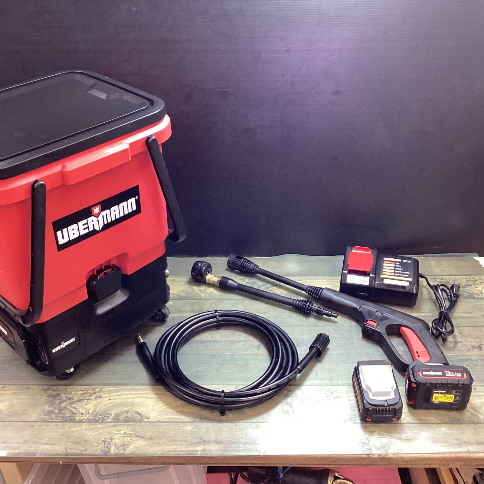 UBERMANN 36V充電式ハンディ高圧洗浄機タンクセット　新品未使用 36V(18V×2)充電式高圧洗浄機タンクセット - ウーバマン(UBERMANN