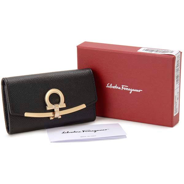 Ferragamo キーケース　ガンチーニ　フェラガモ　クロコダイル　ガンチーニ Brandol / Ferragamo フェラガモ キーケース レザー ガンチーニ