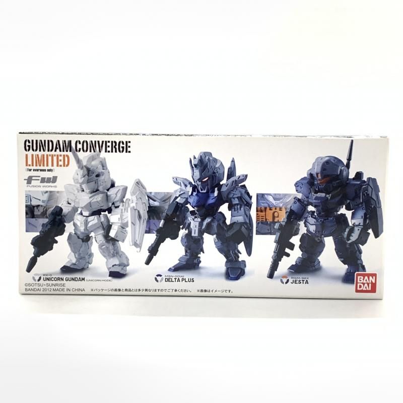 【中古】未開封)FW GUNDAM CONVERGE LIMITED ユニコーンガンダム(ユニコーンモード)＆デルタプラス＆ジェスタ[10]