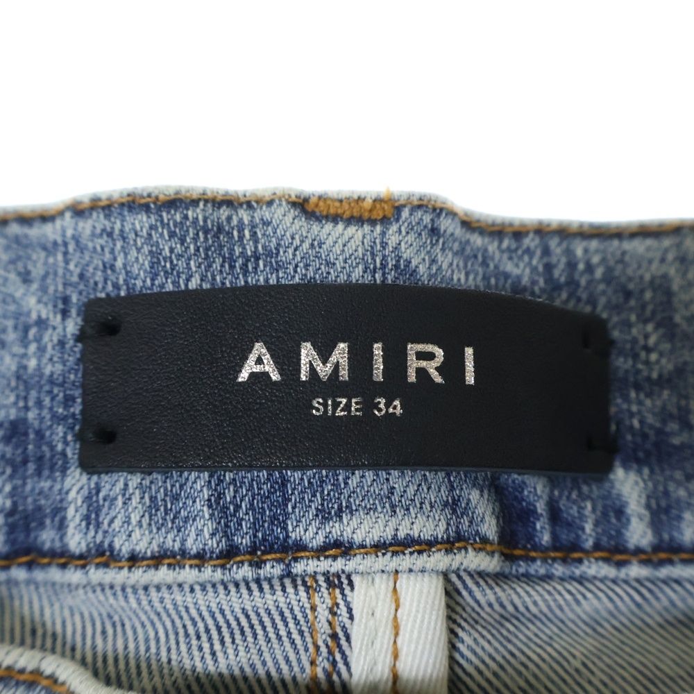AMIRI アミリ　スキニーデニム　 デニム　MX1 30 大人クールな【AMIRI】MX1 ダメージ スキニー ジーンズ 24SS新作