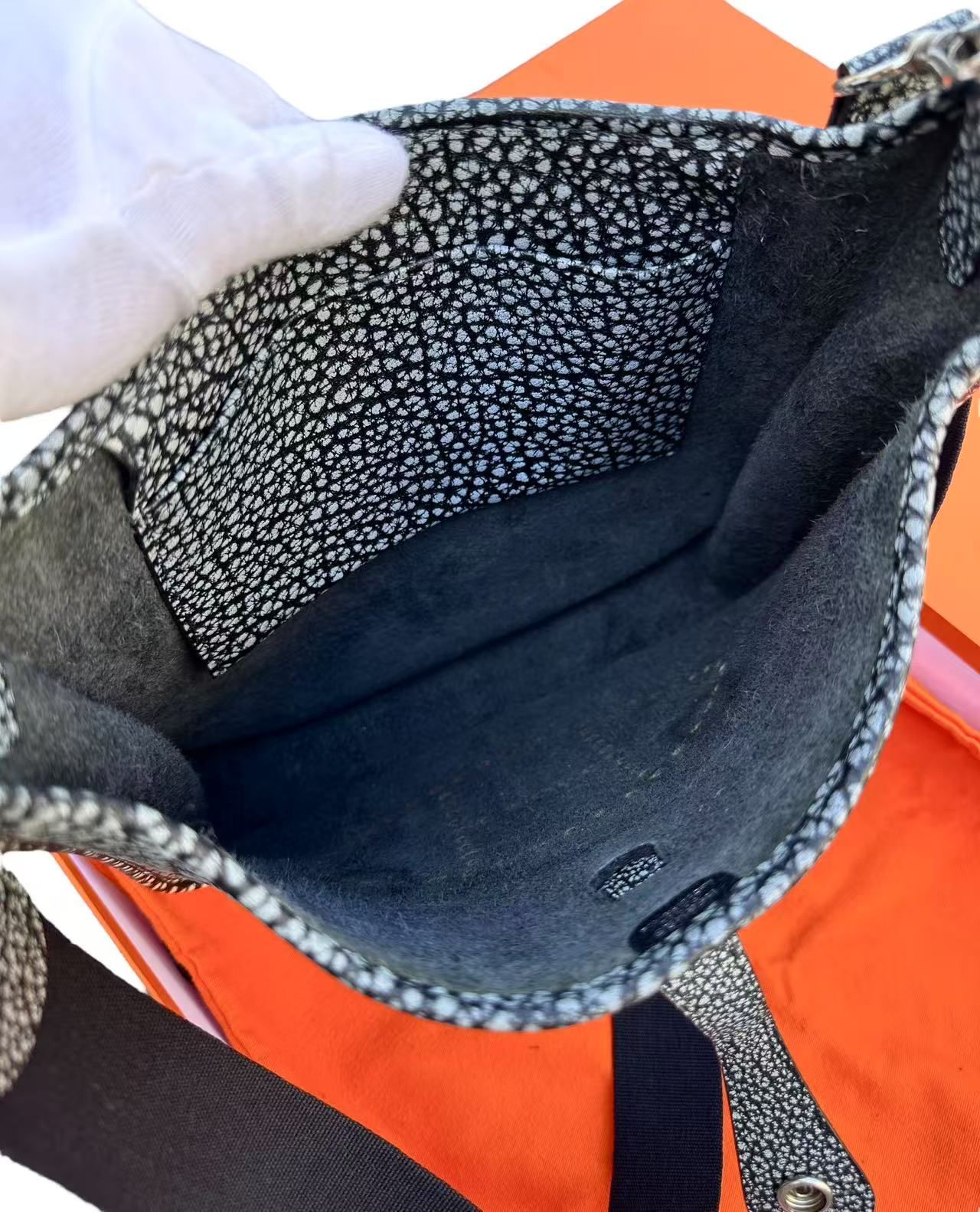 レア超美品◇エルメスHERMESエブリンPMダルメシアンDalmatian黒白 