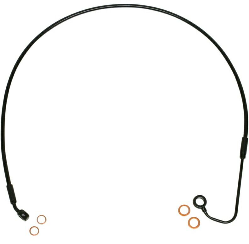 フロントUPPERブレーキライン 2011〜17年ソフテイル ブラック 89 cm