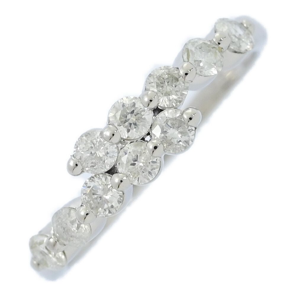 0.53ct|10P ダイヤモンド リング 指輪|Pt900-2.4g|11号| 51|プラチナ|プレゼント|記念日 ♀ S レディース 556714