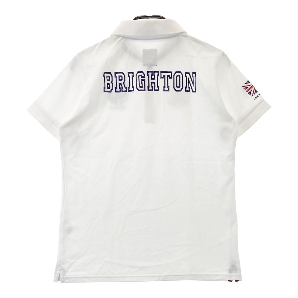 サイズ：L ADMIRAL アドミラル 半袖ポロシャツ ホワイト系