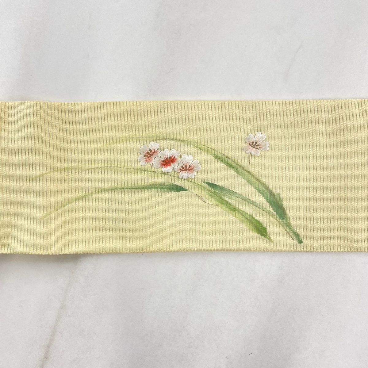 名古屋帯 優品 夏帯 絽 草花 金糸 黄色 正絹 【中古】 - メルカリ
