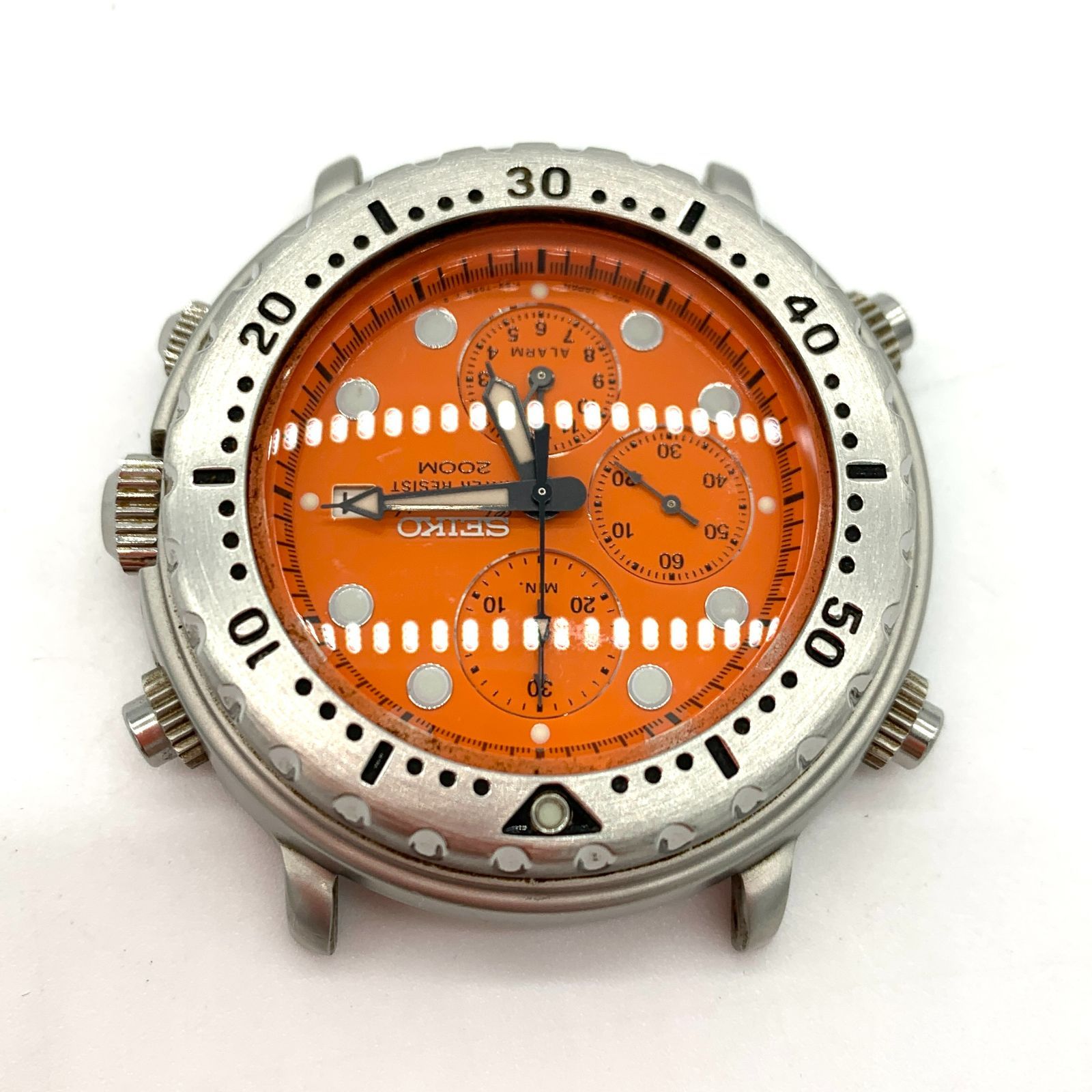 ▽【フェイスのみ】SEIKO/セイコー イタリアン ツナ シルバー×オレンジ 