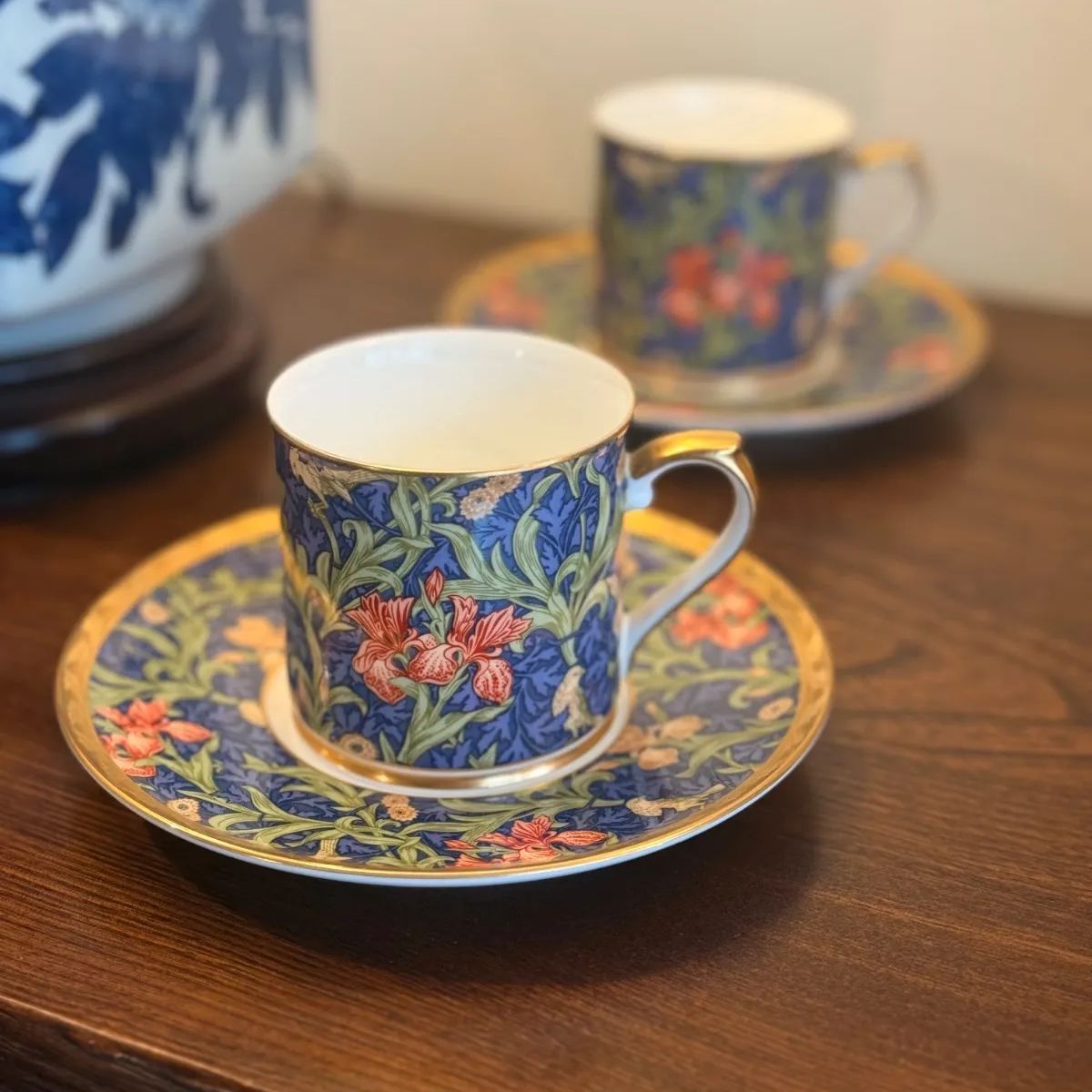 NIKKO × ウィリアム・モリス｜V&A監修「アイリス」コーヒーカップ