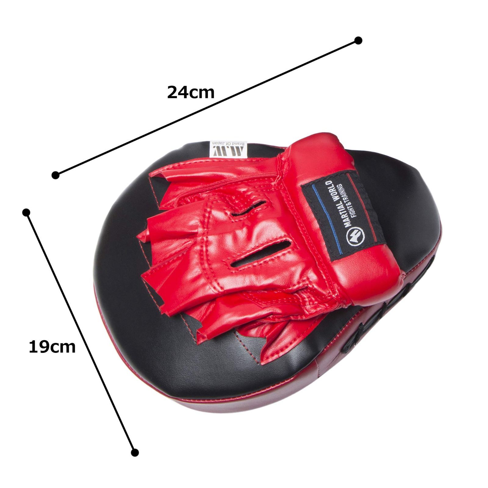 マーシャルワールド　パンチングミットSP 黒&赤 パンチングミットSP - マーシャルワールドジャパン