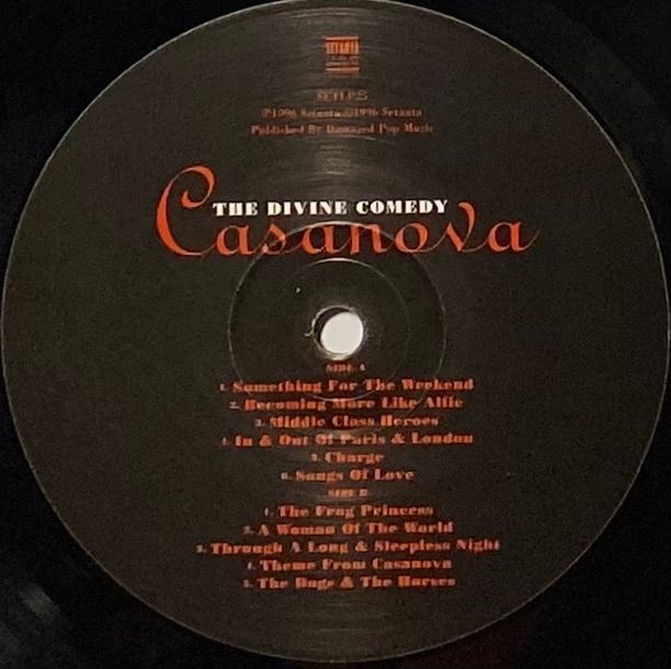 2022年限定カラー The Divine Comedy 『Casanova』 UK盤 LP