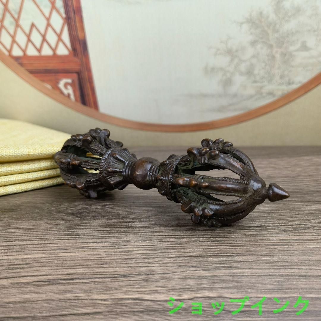 象鼻金剛降魔杵 ホビー・楽器・アート 銅器 馬頭明王金剛杵 降魔