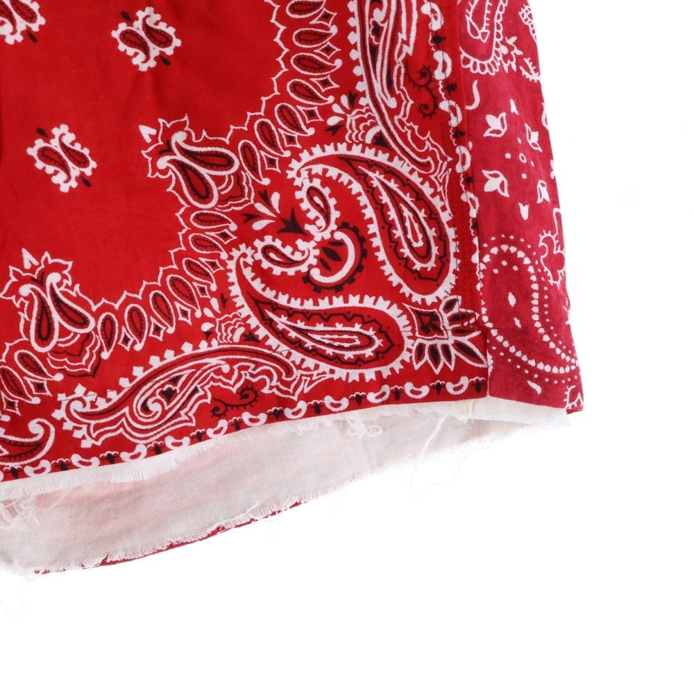 Children of the discordance チルドレンオブザディスコーダンス VINTAGE BANDANA PATCH SHORT PANTS ヴィンテージ バンダナショーツ ハーフパンツ レッド COTDPT-328 B