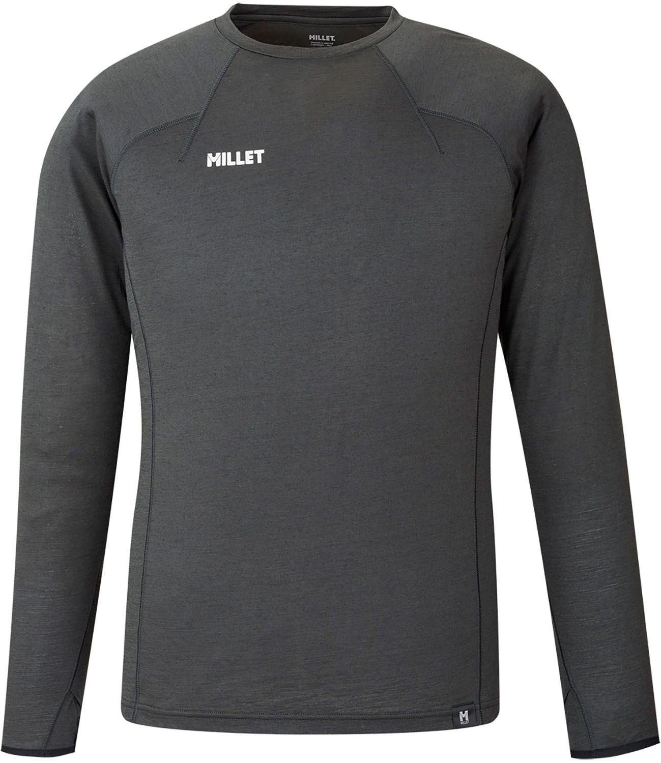 ミレー MILLET アウトドア UBIC WOOL CREW LS M ベースレイヤー ロングスリーブ 長袖 トレッキング アルパインクライミング 速乾性 耐久性 メリノウール 保温 調湿 消臭 MIV03184 N3721 CASTELROCK