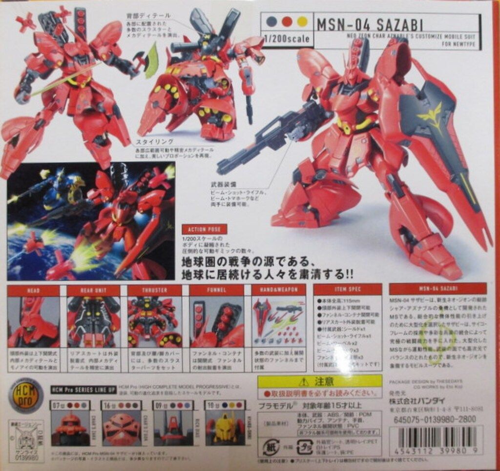 バンダイ HCM Pro 機動戦士ガンダム逆襲のシャア MSN-004