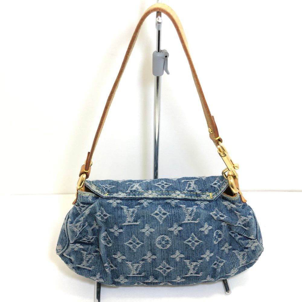 07w6680☆ ルイ・ヴィトン LOUIS VUITTON ミニ プリーティ モノグラム・デニム ハンドバッグ M95050 ハイブランド ブランド バッグ【中古品】 - メルカリ