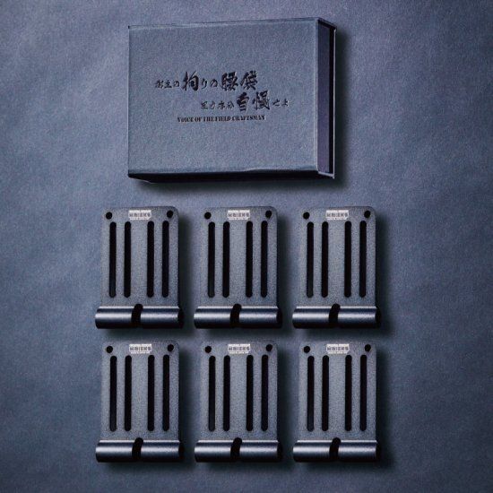 KNICKS ニックス ALU-15-6-B 6枚入りBOXセット ブラック アルミ削り出し 一部削り出し ベルトループ 腰袋 パーツ カスタム