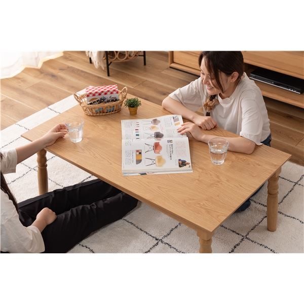 2WAY こたつ テーブル 約 幅105×奥行60×高さ40cm|70cm ナチュラル ロータイプ ハイタイプ こたつ布団別売 WWW_KANDAIZUMI_COM