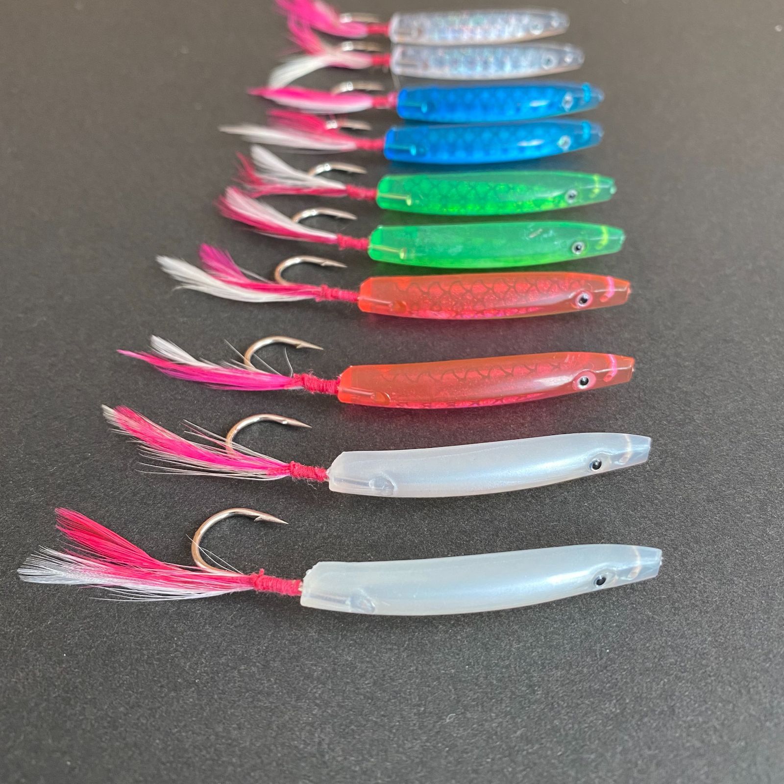 お得　まとめ売り　弓角（ルアー） 80本 12㎝60本10㎝20本（針含む） ウィンズ/Win's 弓角 ジャバラ 10cm 船引き釣り用弓角・テンテン