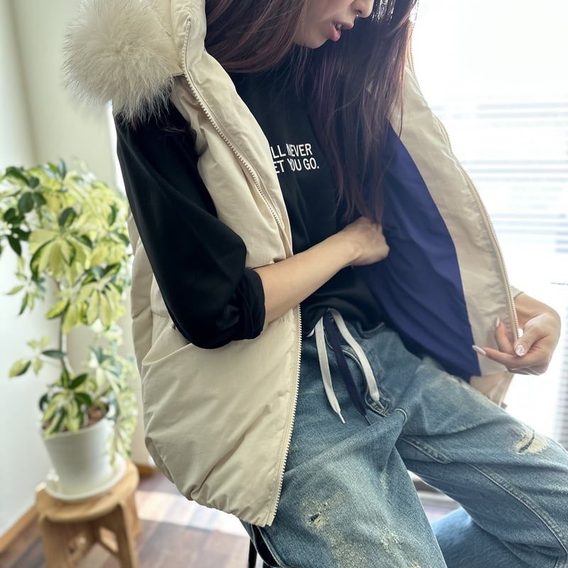 【美品】MACKINTOSH LONDON　フォックスファー フードダウンベスト 楽天市場】ダウン ベスト フード周り サガ フォックス リアルファー