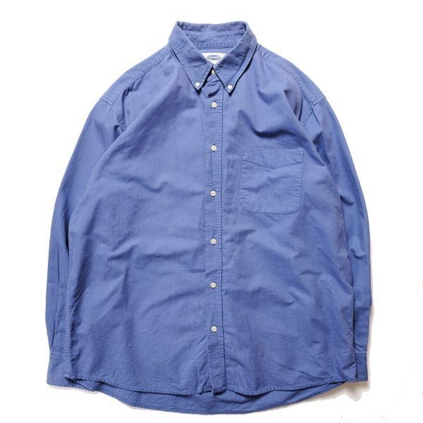 00's オールドネイビー ビッグオックスフォード ボタンダウンシャツ 長袖 (L) 青 ブルー系 00年代 旧タグ オールド OLD NAVY 2003年 アメリカ古着 USED  ビンテージ ヴィンテージ