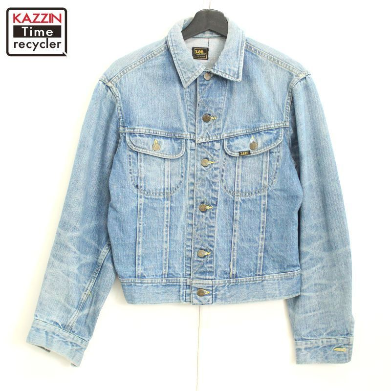 70s vintage Lee 無地 RIDERS デニムジャケット メンズ Sサイズ相当