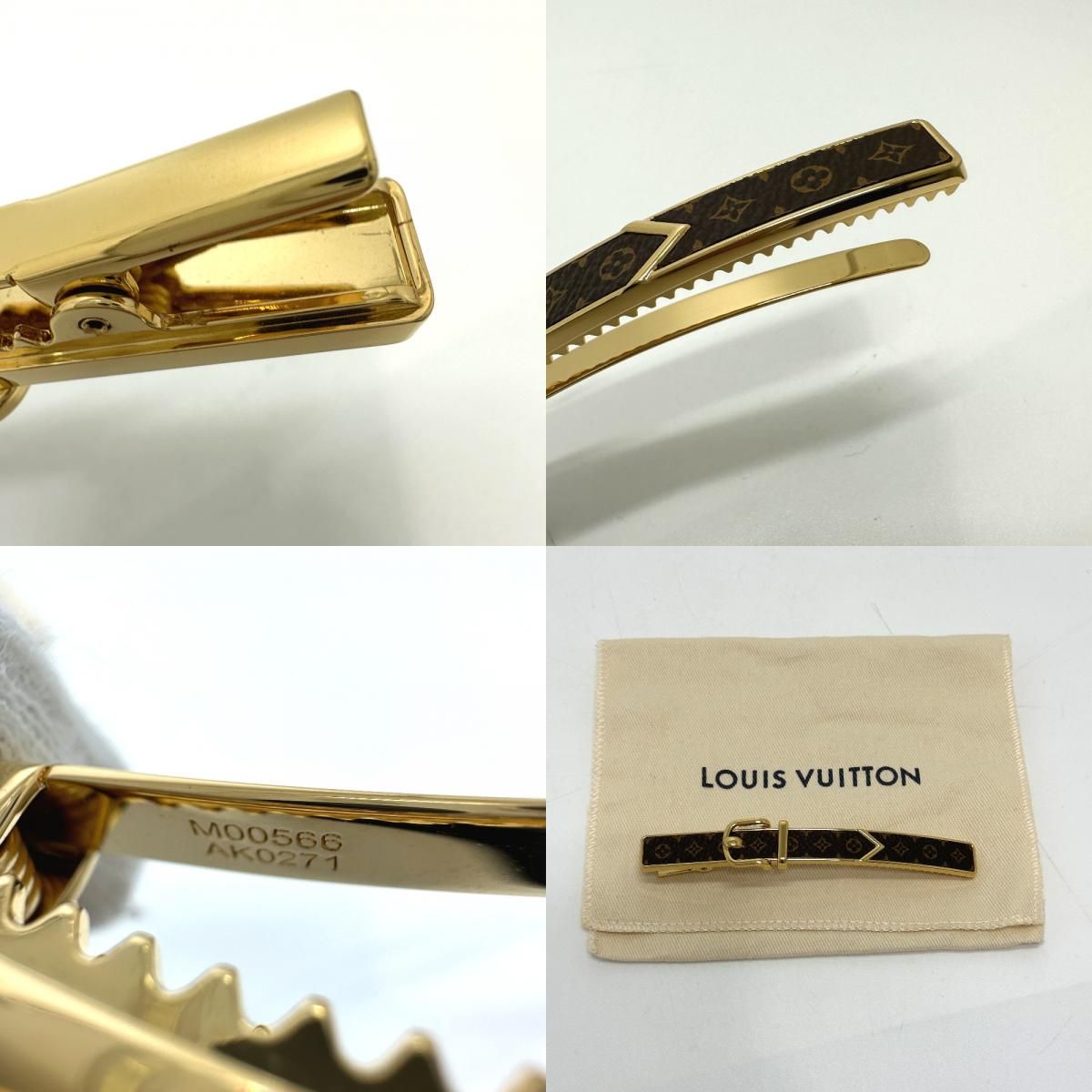 ルイヴィトン M00566 モノグラム バレッタ ループ ヘアアクセサリー GP