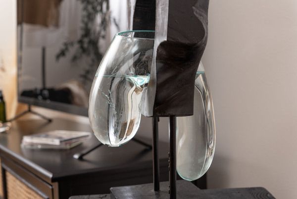 ガラスオブジェ オブジェ ガラス 置物 天然木 インテリア アート 鉢 プランター テラリウム アクアリウム 花瓶 雑貨 おしゃれ かっこいい SLY-31 OA