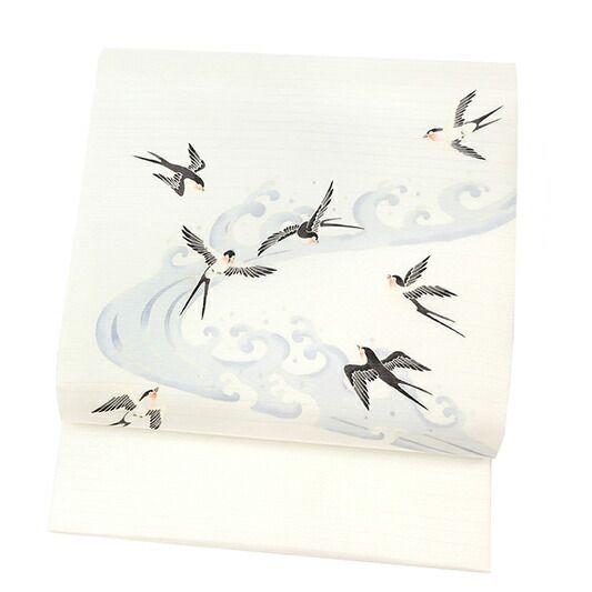 着物 作り帯 たゆたふ ワンタッチ京袋帯 お太鼓 猫 ワンタッチ帯加工