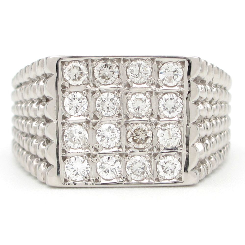 Pt900 プラチナ ダイヤモンド 0.76ct 指輪 中古 美品 ジュエリー