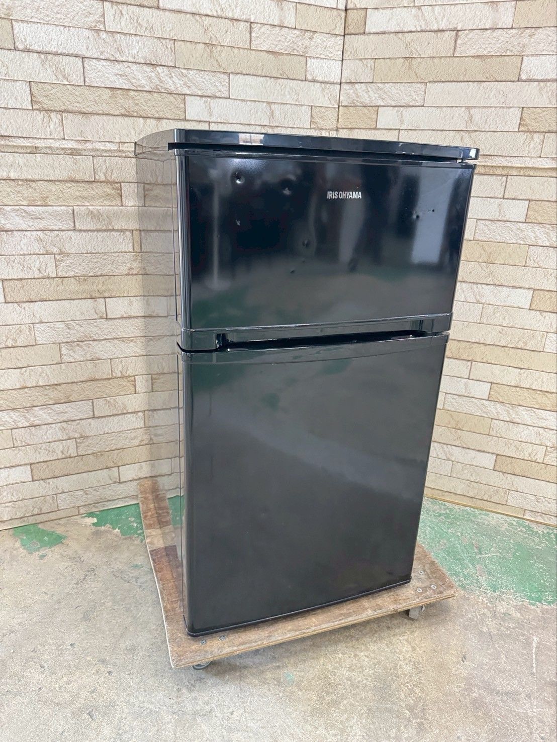大阪送料無料 3か月保障付き 冷蔵庫 アイリスオーヤマ 2ドア 2019年 NRSD-8A-B IR-481