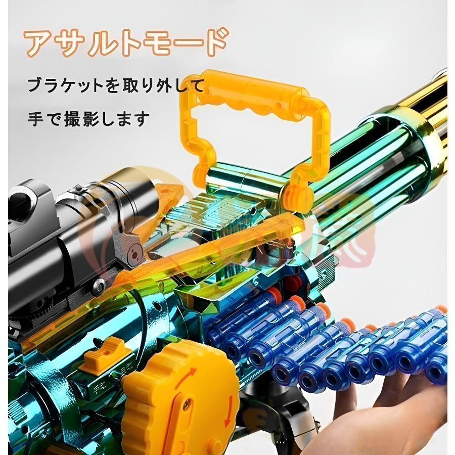 銃 おもちゃ 電動 ガトリングガン スポンジ弾 EVAソフト弾 ナーフ弾対応 銃 おもちゃ 電動 ガトリングガン スポンジ弾 EVAソフト弾
