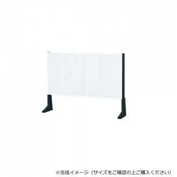 サカエ ポール型架台 パンチングパネル付 900×65×660mm パールホワイト KP-L90PW