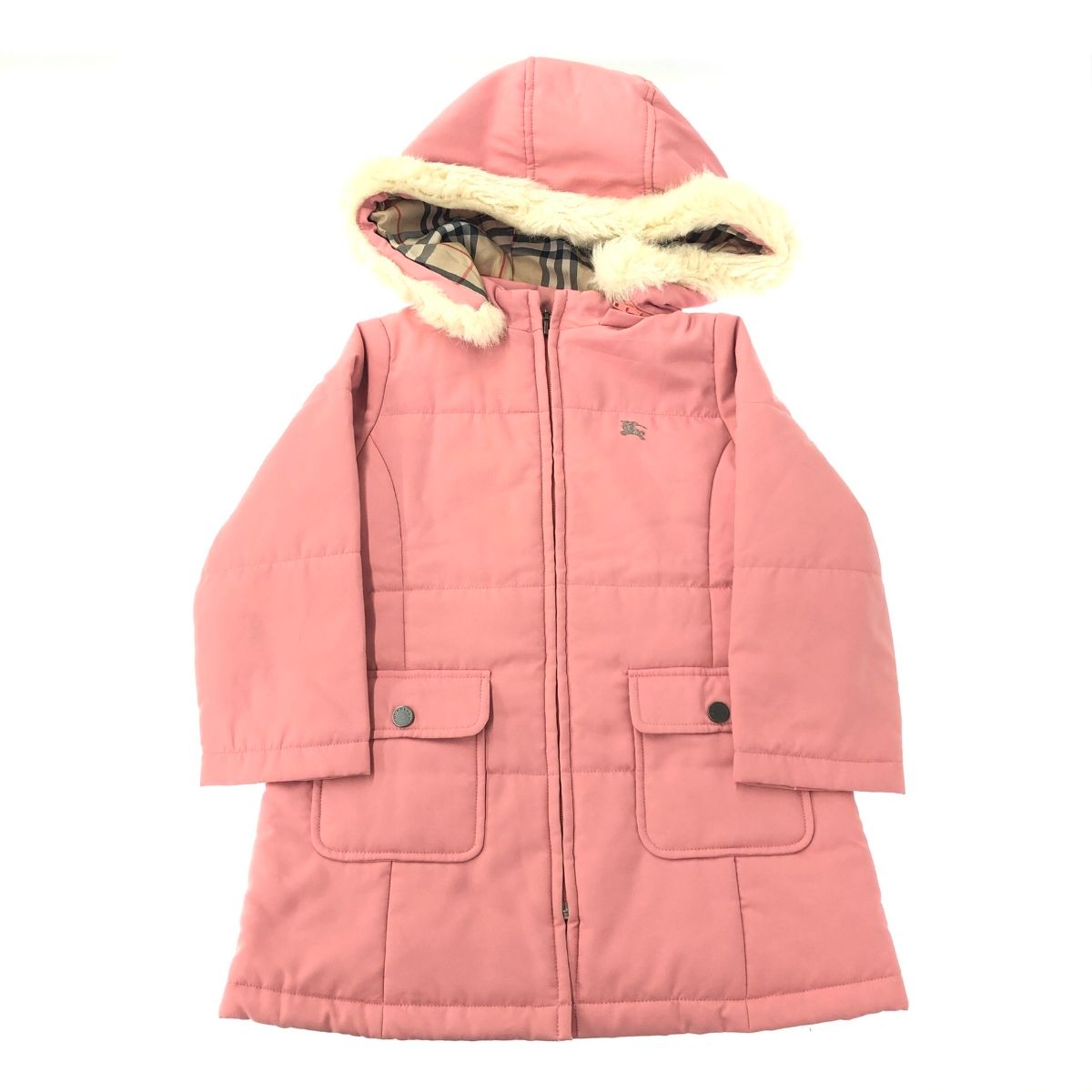 BURBERRY LONDON バーバリーロンドン ファー中綿コート サイズ:90cm 