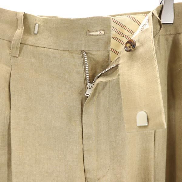 ジュンヤワタナベ 2007年 コムデギャルソン リネン ワイドパンツ SS 茶